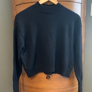 Everlane cashmere crop mockneck